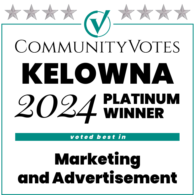 CommunityVotes Kelowna 2024 Platinum — Marketing and Advertisement