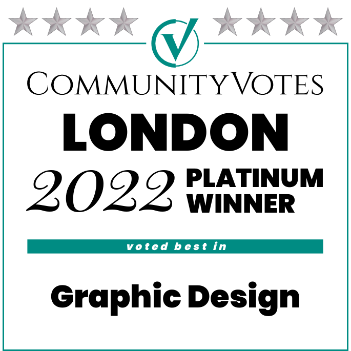 CommunityVotes London 2022 Platinum — Graphic Design