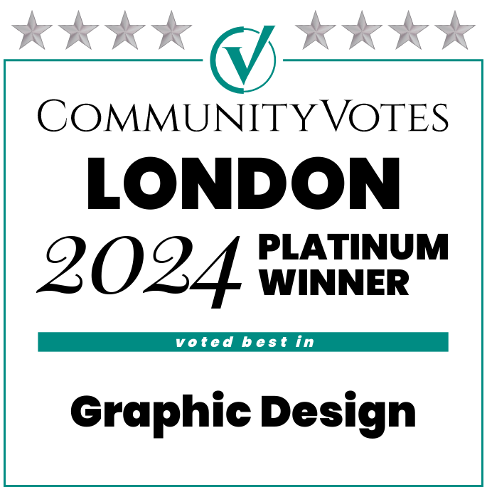 CommunityVotes London 2024 Platinum — Graphic Design