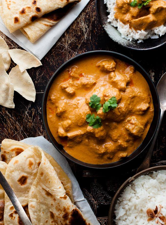 Butter Chicken and Naan