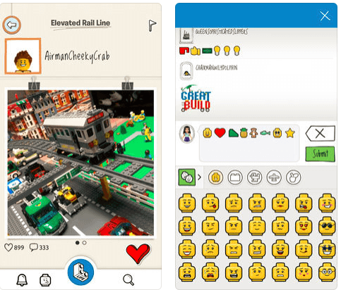 new social media sites lego life app image