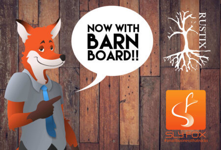 now with barn board - SlyFox Web Design and Marketing