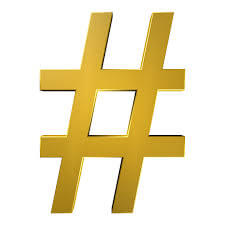 gold hashtag