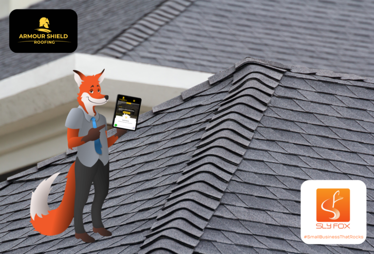 SmallBusinessThatRock Armour Shield Roofing SlyFox  Design